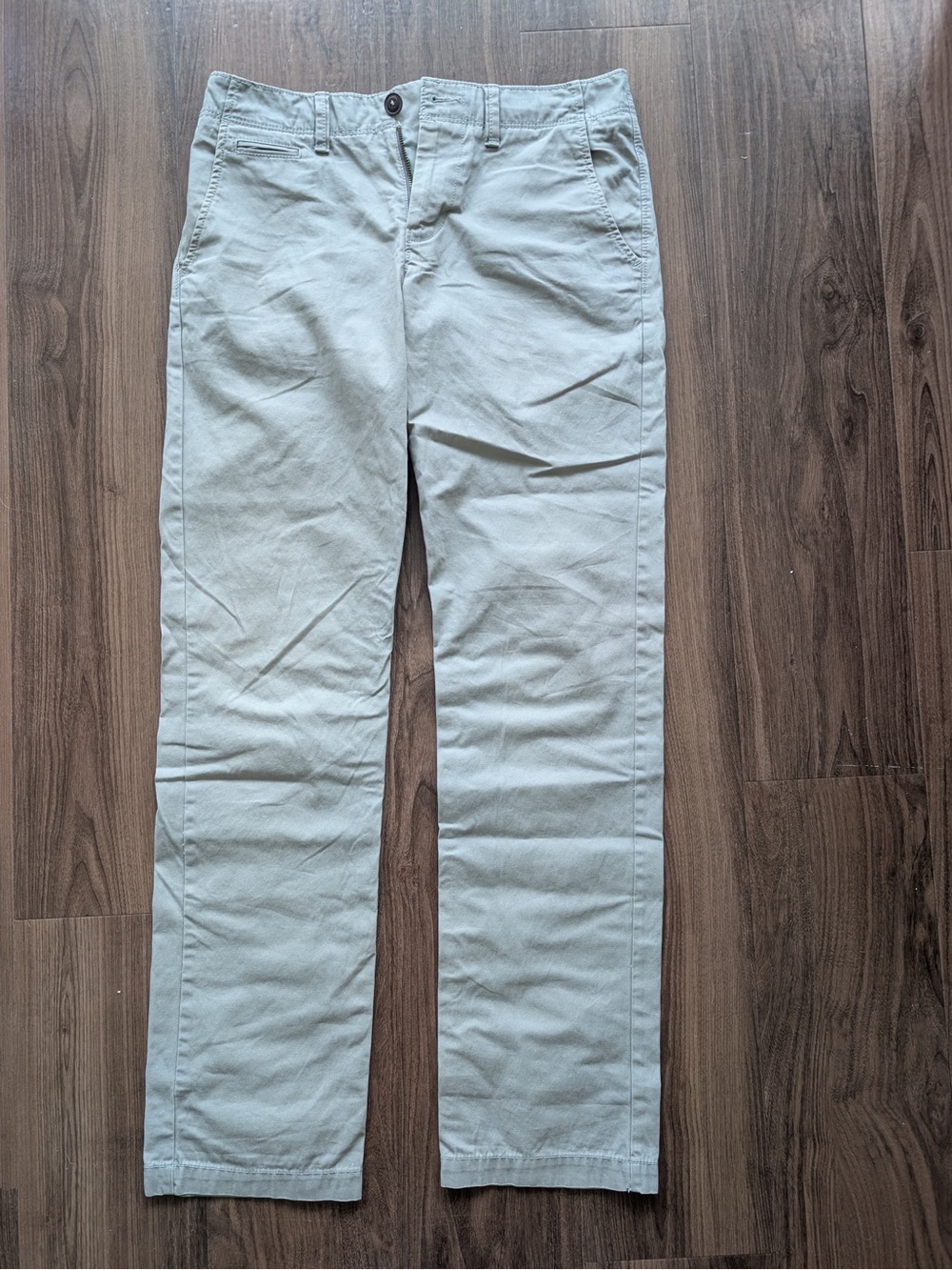 American Eagle Outfitters Light Gray Straight Chino Pants